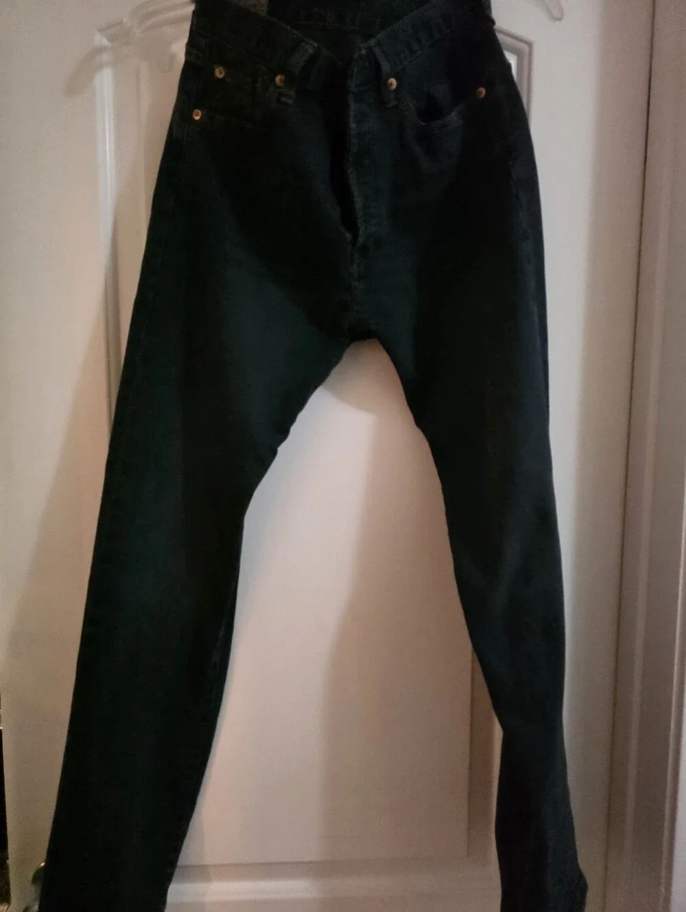 LEVIS 501 30X30 Classic Levis  Dark Blue Denim Jeans with Contrast Stitching
